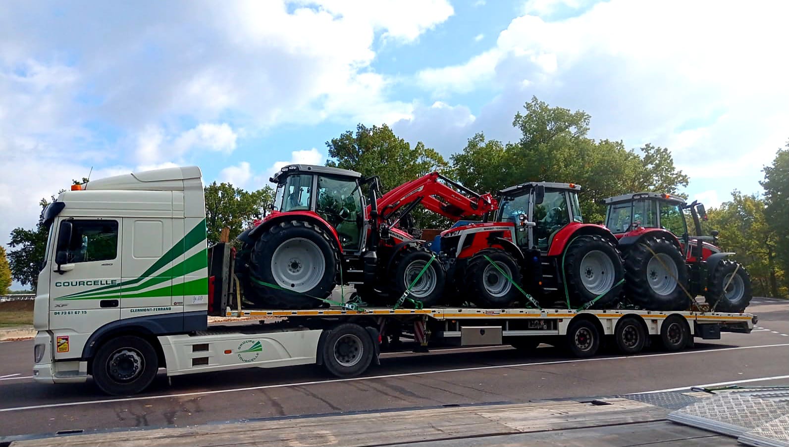 Transport tracteur agricole