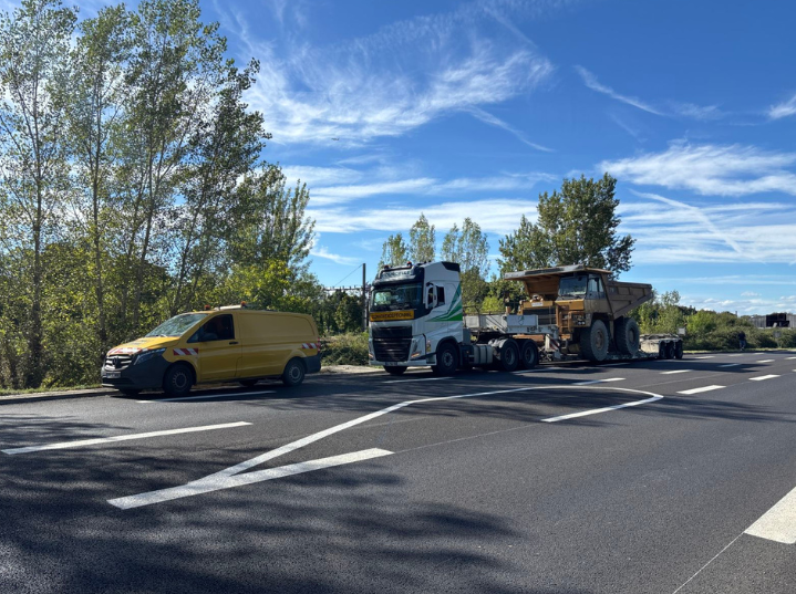 Transport exceptionnel extra-basse 3 essieux