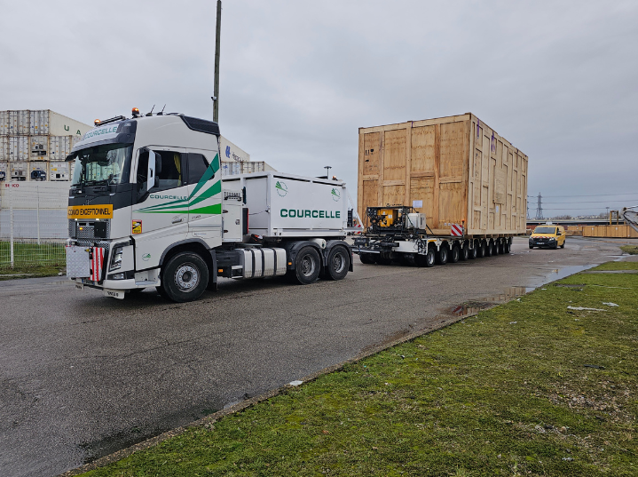 Transport exceptionnel - remorque modulaire