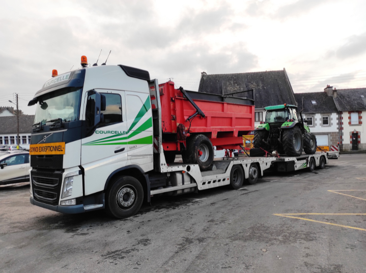Transport agricole - camion remorque