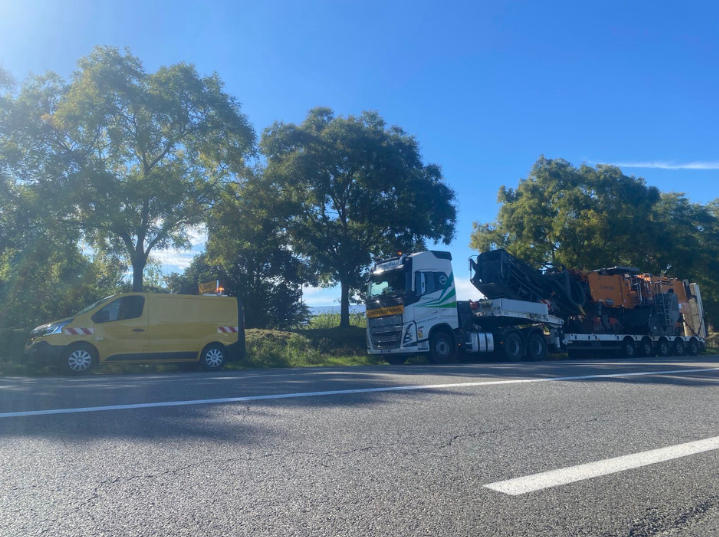 Transport exceptionnel - Raboteuse