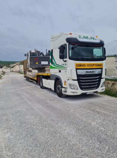 Transport engins TP en Ile de France