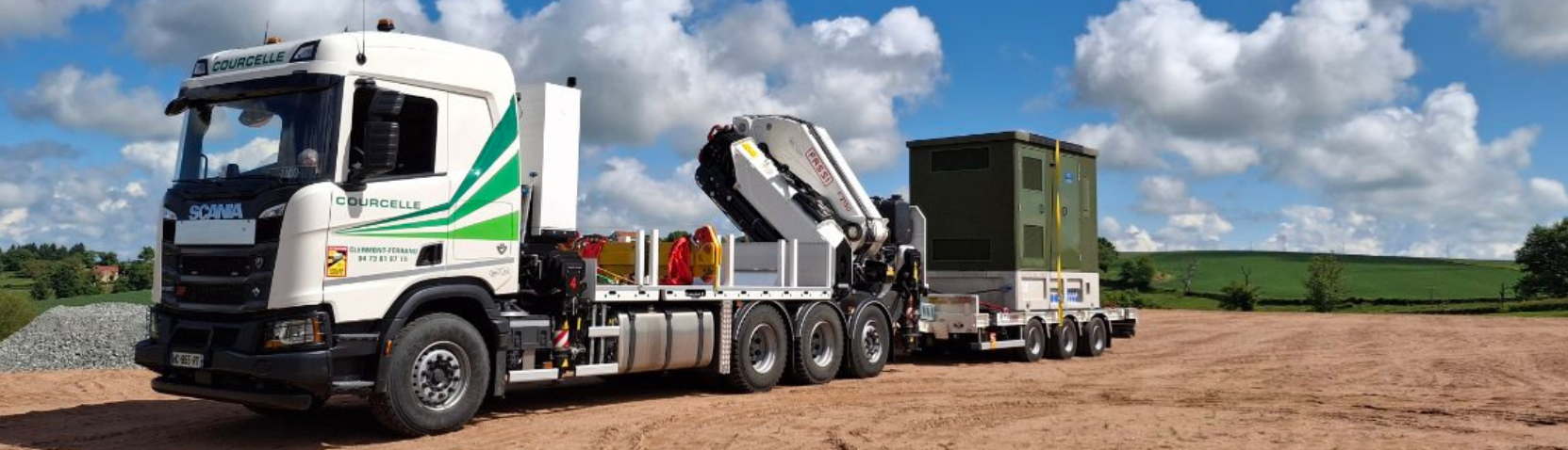 Transport postes b&eacute;ton