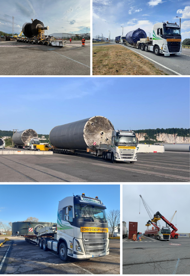Transport exceptionnel Le Havre, Honfleur, Caen, Rouen, Cherbourg