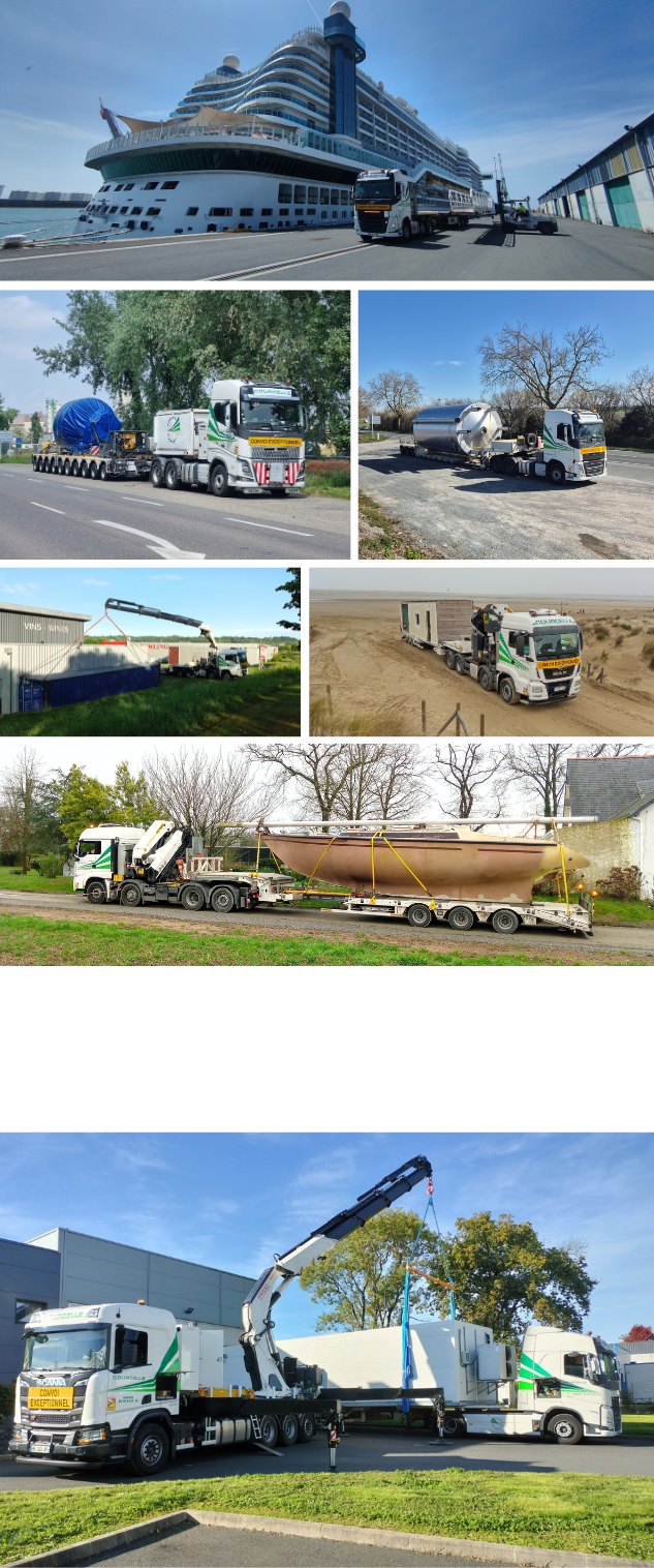 Transport exceptionnel bateaux, conteneur maritime - Nantes, La Rochelle, La Roche sur Yon, Niort, Sables d'Olonne