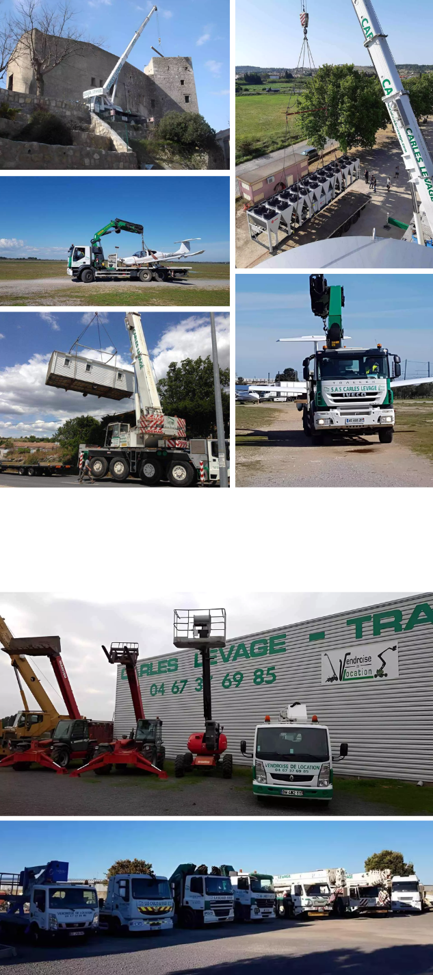 Levage grue mobile - B&eacute;ziers, Montpellier, Carcassonne, Narbonne, Perpignan, N&icirc;mes