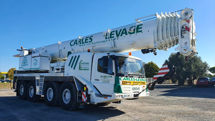 Levage grue automotrice