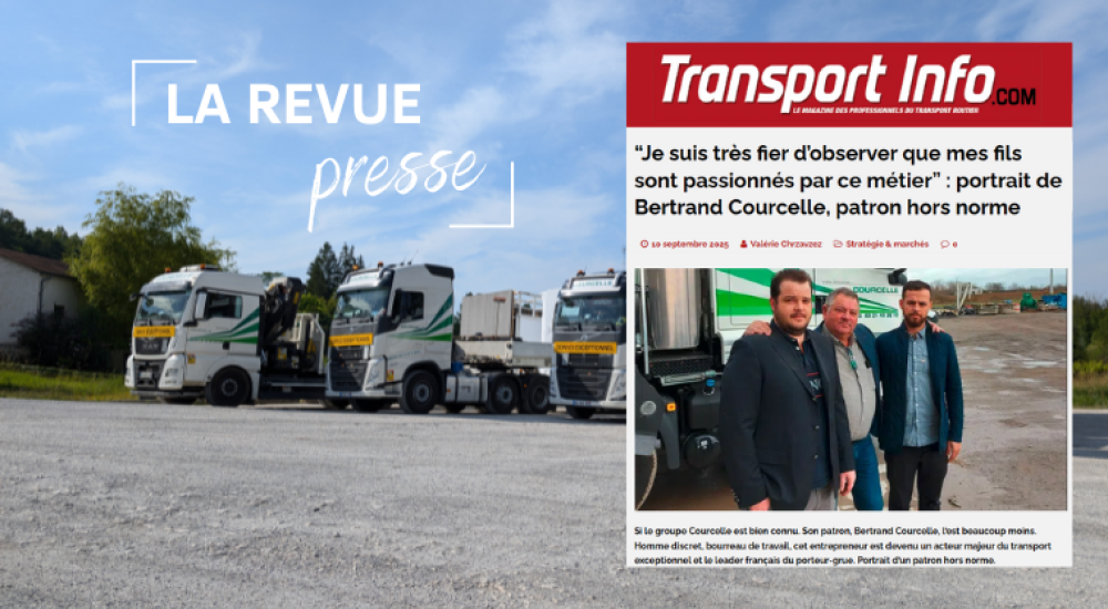 Revue presse - Portrait de Bertrand Courcelle, un entrepreneur passionné