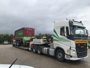 Transport d'une remoque agricole