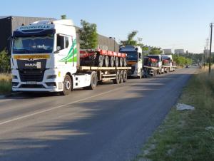 Transport exceptionnel de remorques mammoet